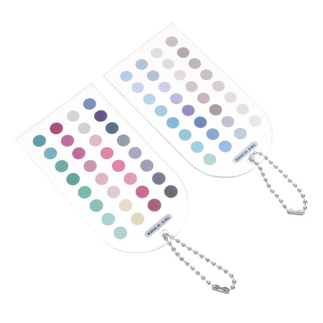 WASHWEPE 2Ud Guía Portátil Para Combinación De Color Personal Tarjetas Acrílicas Resistentes
