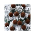 thumbnail image 3 of YFTDEF Christmas Decorations 12Pcs Flocked Balls, Brown Plush Ornaments, Vintage Style Home Decor, Easy to Hang Christmas Tree Accessories for Holiday Season, 2.36in, 3 of 6