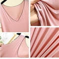 thumbnail image 4 of gljltg Women's Pleated Casual Sleeveless Soft Nighties Sleepwear Loungewear Homewear Elegant U-Neck Nightshirts Baggy Loose Fit Sleep Tee Pyjamas Sale, 4 of 5