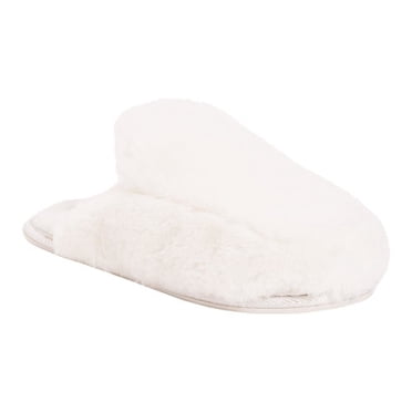MUK LUKS Women's Lukees Minnie Slippers - Faux Fur, Pillow Top, Indoor/Outdoor TPR Sole