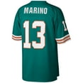 thumbnail image 3 of Men's Mitchell & Ness Dan Marino Aqua Miami Dolphins Big & Tall 1984 Retired Player Replica Jersey, 3 of 6
