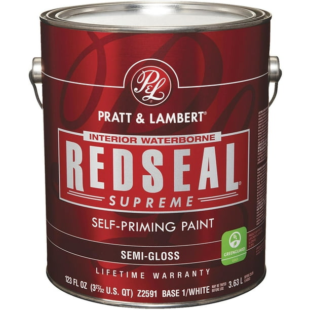 Pratt & Lambert Redseal Supreme Latex SemiGloss Interior Wall Paint