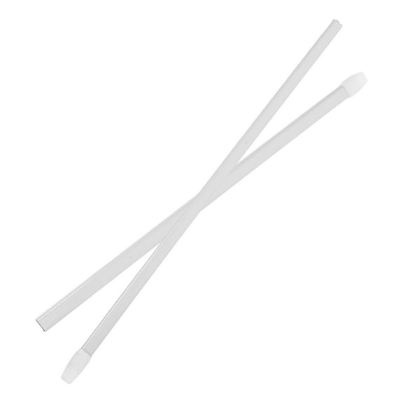 Hemoton 2pcs Telescopic Shower Rods Adjustable Curtain Rods For Windows Extendable Bars Shower Curtain Pole For Bathroom 29.6cm To 50cm