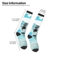 thumbnail image 2 of Fuzoiu Swimming Cat Goggles Print Adult Stockings,Crew Socks,Unisex Fashion Socks, Casual Sports Socks,Comfortable Crew Socks for Everyday Wear and Sports, 2 of 6