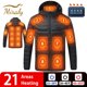 thumbnail image 2 of Chaqueta térmica con zonas calefactables para hombre y mujer, con USB, para invierno, cálida, para exteriores, para senderismo y acampada, 19/9/21, 2 of 5