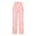 thumbnail image 4 of Corduroy Pants for Women Casual Elastic High Waisted Straight Leg Pants Loose Comfy Fall Trousers with Pockets Womens Clothes, 4 of 6
