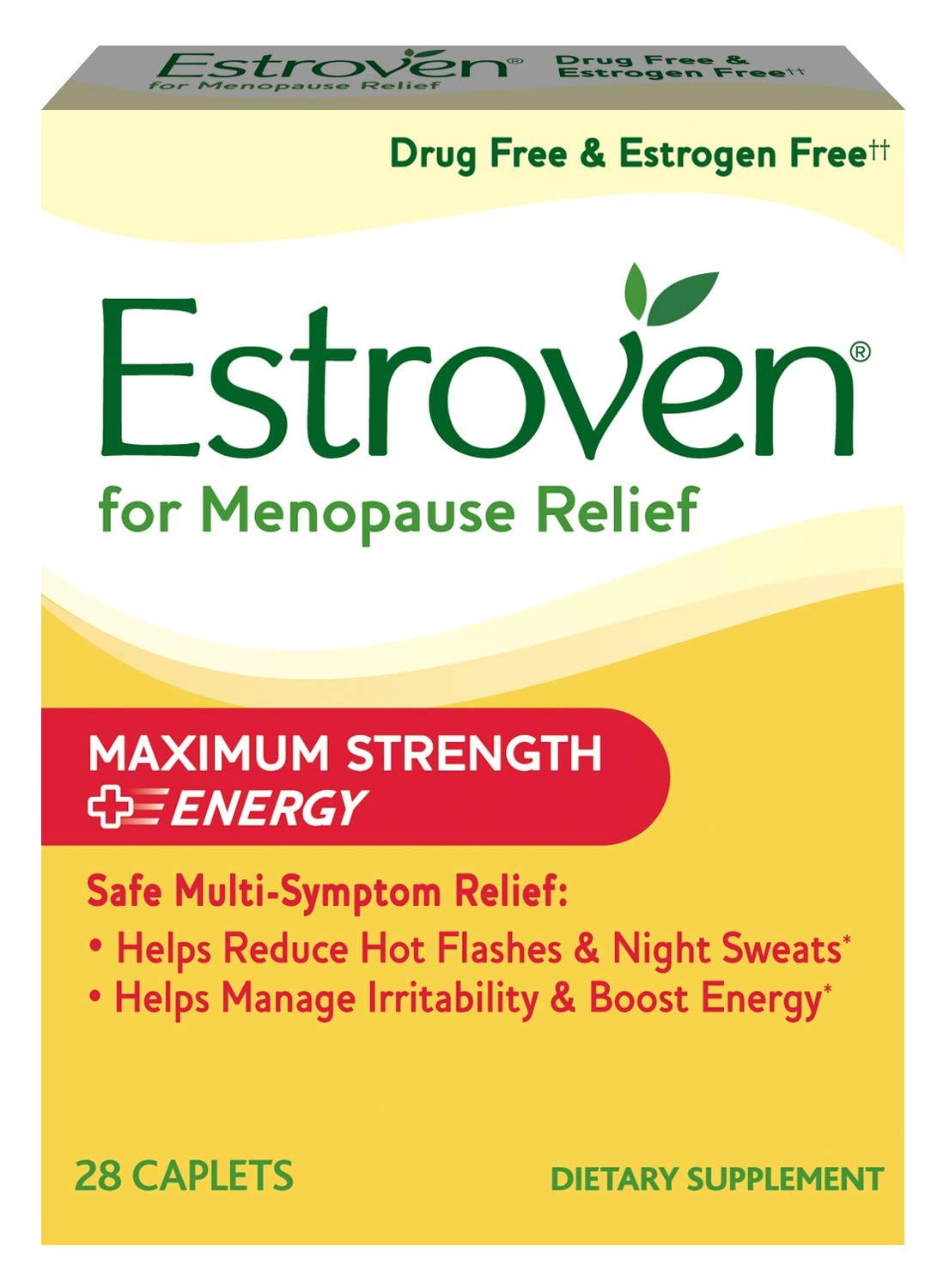 Maximum Strength+Energy Menopause Relief Dietary Supplement Safe