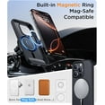 thumbnail image 5 of Magnetic Compatible with iPhone 16 Pro Max Case, [Built-in Invisible Kickstand][Compatible with MagSafe] [Military Grade Shockproof] Slim Translucent Matte Phone Case for iPhone 16 Pro Max 6.9" Black, 5 of 7