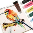 thumbnail image 2 of Graflsoa 6-Color Acrylic Paint Set for Art & Wall Painting - 75ml Tubes (Black, Yellow, White, Red, Dark Blue, Light Blue), 2 of 6