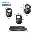 thumbnail image 4 of Set de pesas Rusas con base. Tayga 5,10,15 Lb color negro, 4 of 6