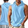 thumbnail image 3 of Men's Slim Fit Sleeveless Hooded Tank Top For Athletic Training And Casual Daily Wear With Breathable Comfort Design Mens Muscle Gym Tank Top Breathable Sleeveless Shirts for Active Men, 3 of 5