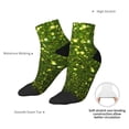 thumbnail image 6 of Pofeuu Green Glitter Sparkle Print 30cm Socks, Adult Running Hiking Socks for Youth and Adult, 6 of 7