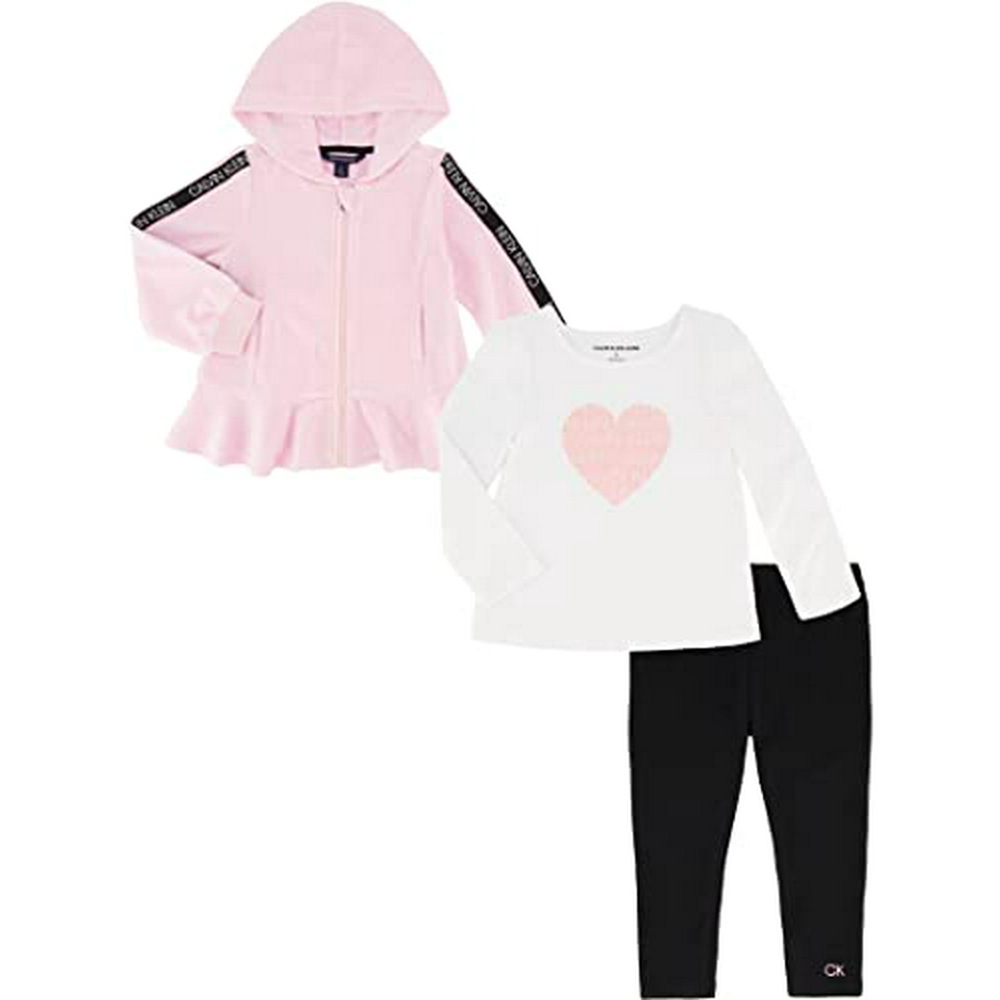 Baby Girls 3 Pieces Jacket Pants Set Pink White Black 24M Walmart