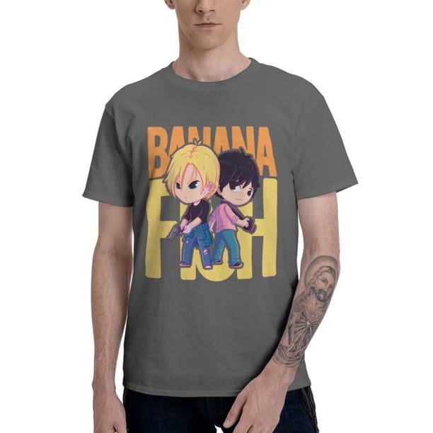 Camiseta Kawaii Banana Fish Ash Lynx Eiji Okumura, camiseta de moda para hombre, camiseta de manga corta de algodón, camiseta japonesa de manga corta, camiseta única.