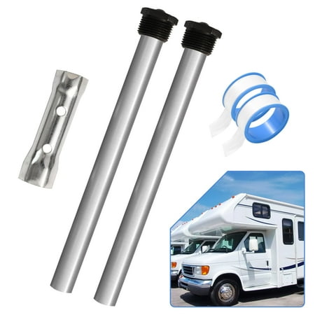 AUTOXBERT 2x RV Water Heater Anode Rod Magnesium with 3/4"NPT Thread for Suburban Camper Water Heater Tank