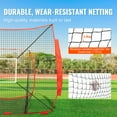 thumbnail image 3 of KFFKFF 7x7 ft Baseball Practceing Net, Softball Net, Easy-to-Assemble Training Net for Hitting, Batting, Catching & Pitching, Includes Strike Zone, Ideal Backstop Gear for Training, 3 of 9