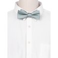 thumbnail image 4 of CORBATA DE LAYERING PARA HOMBRES DE COLOR SÓLIDO INSPIRADA EN CHIC, CORBATAS DE LAZO PREATADAS PARA FIESTAS Y BODAS GRIS, 4 of 4