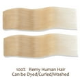 thumbnail image 5 of SEGO Clip in Hair Extensions Human Hair 3/4 Full Head 100% Real Remy Thick Hair Extensions Silky Straight Balayage Blonde Hair Pieces, 5 of 9