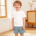 thumbnail image 2 of TOWED22 Summer Toddler Boys Girls Shorts Kids Cotton Running Athletic Casual Shorts Green,9-10 Y, 2 of 6