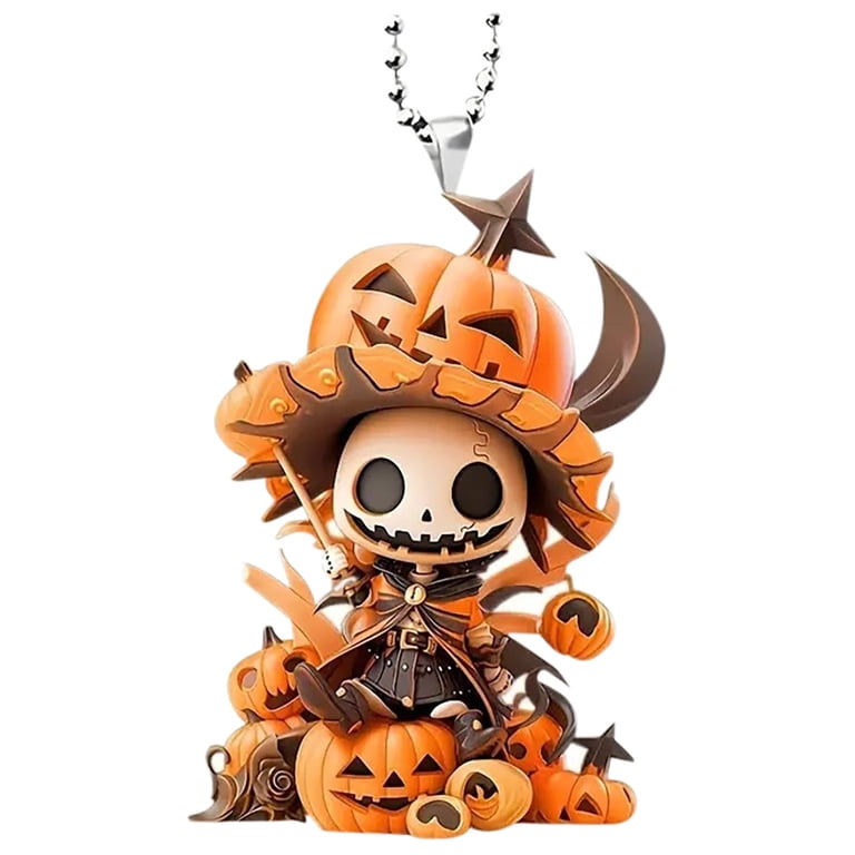 Wovilon Halloween Tree Halloween Car Pendant Decoration Rearview