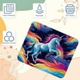 thumbnail image 3 of Unicorn Square Desk Mat Mouse Mat Mouse Pad, 8.3x9.8 Inch, Non-Slip Rubber Bottom, Printed, Suitable for Office and Gaming, 3 of 6