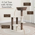 thumbnail image 3 of PetPals 35"H 5-Lvl Cat Tree with Handwoven Nest Bed Plush Pads and Paper Rope Scratching Posts, 3 of 9