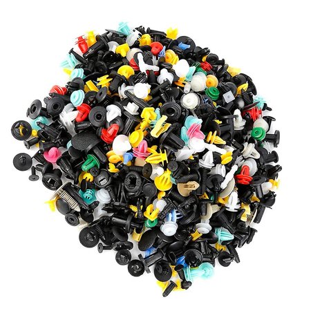 1000pcs Car Clips Fastener Screws Bumper Interior Decoration Auto Plastic Random Mixing Plastic Uni