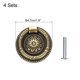 thumbnail image 2 of 4 Sets Vintage Ring Drawer Pulls Zinc Alloy with Screw for Dressers Drawer, Bronze(1.9" Long), 2 of 6