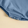 thumbnail image 6 of Newborn Baby Sweatshirt Long Sleeve Crewneck Letter Embroidery Romper Infant Boys Girls Spring Fall Soft Onesie Outfits Blue 3-6 Months, 6 of 7