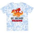 thumbnail image 3 of Inktastic Big Brother Cute Red and Orange Dragon Boys Toddler T-Shirt, 3 of 5