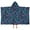 Dog Bones, variant on Dachshund Dog and Flower Floral Hooded Bath Towel，50"x30" for Ages 3 To 12 Kids, Quick Dry Lightweight Soft Microfiber Hood Beach Towel Cover Up for Kids