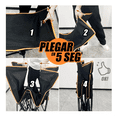 thumbnail image 4 of Catre Plegable Para Acampar Portátil Camping Negro lineas naranjas, 4 of 5