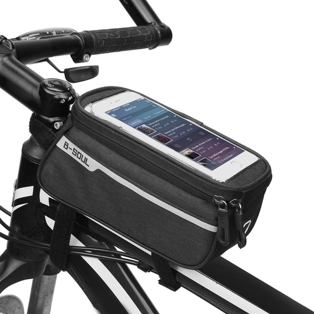 Bolsa para bicicleta Bolso superior del teléfono del tubo de MTB Bicycle para el bolso del marco del B-SOUL Bolsa para bicicleta