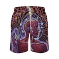 thumbnail image 3 of Tool Band Men's Swim Trunks Board Shorts Drawstring Elastic Waist Quick Dry Swimsuits Beach Shorts with Pockets 2XL, 3 of 8