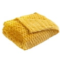 Edgergery Yellow Fuzzy Blanket or Fluffy Blanket for Baby,Soft Warm