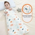 thumbnail image 4 of Mosebears Sleep Sack Baby Winter Wearable Blanket with 2-Way Zipper,2.5 TOG Cotton Sleep Sack Unisex (6-12Months), 4 of 8
