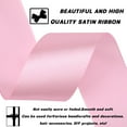 thumbnail image 3 of Light Pink Ribbon-1-1/2 Inch 60 Yards Light Pink Solid Satin Ribbon for Gift Wrapping,Craft Floral Bouquets,Wedding Party,Timeless Flower,Decoration Floral Hair,Balloons, 3 of 6