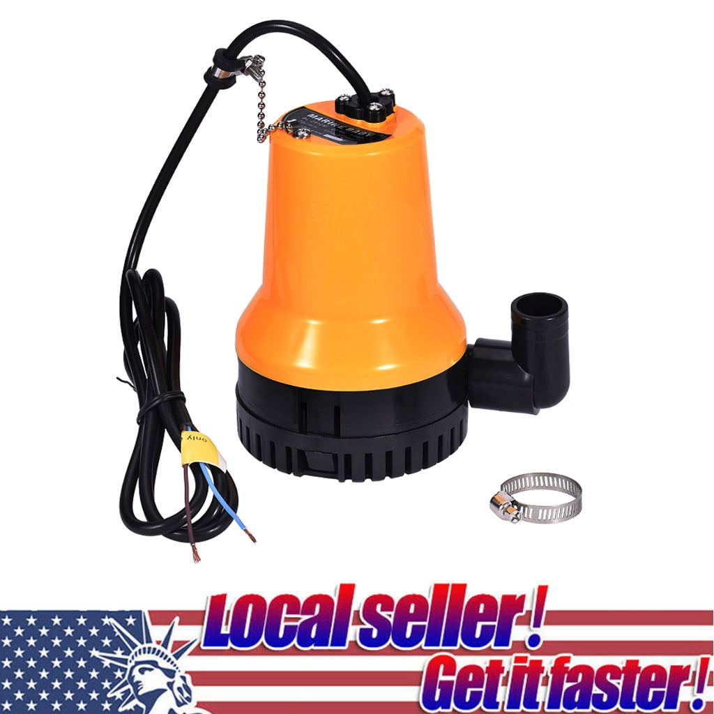 12V Submersible Water Pump 1110GPH 6000L/H Clean Clear D-irty Pool Pond ...