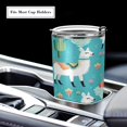thumbnail image 5 of SKYSONIC Alpaca Tumbler Stainless Steel Double Wall Vacuum Reusable Insulated Mug with Straw and Built-in Coaste for Cold and Hot Beverages, 20oz, 5 of 7