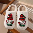 thumbnail image 5 of BERANMEY Christmas Slippers for Womens Plush Warm Cute Slippers Womens Mens Fuzzy House Slippers Christmas Gifts For Girls Women Girlfriend, 5 of 7