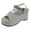 Grey, variant on Platform Wedge Sandals for Women Open Toe Slingback Ankle Strap Heels Sandals with Bow