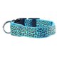 thumbnail image 1 of Collar luminoso de nailon con LED de leopardo ajustable y seguridad nocturna para mascotas, color azul, tamaño, 1 of 5