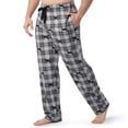 thumbnail image 5 of Pantalón de Pijama IZOD para Hombre en Franela Polar Negro a Cuadros con Perros Talla L, 5 of 5