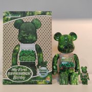 Green Leaf Forest Bearbrick 400%+100% myfirstbaby Set Advanced Edition Block Bear Gift Doll