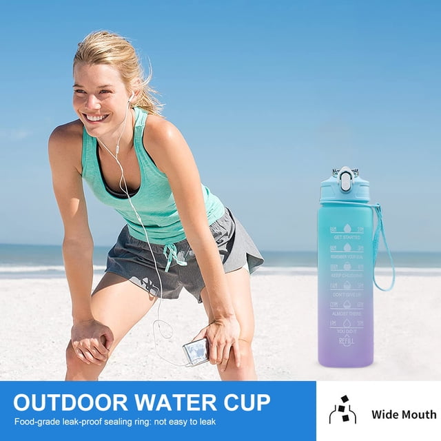Termos para agua 3 para beber, vasos reutilizables, fría para exteriores (verde)