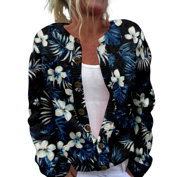 Bovemsi Womens Sweaters For Women Open Front Cardigan Chunky Long Sleeve Plus Size Button Up Fall Trendy Blouse Fall Sweaters