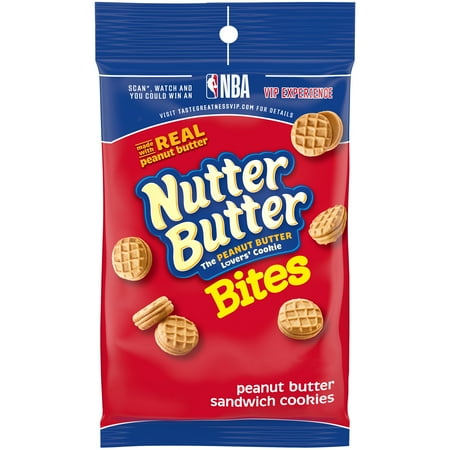 Walmart Grocery Nutter Butter Bites Peanut Butter Sandwich Cookies Big Bag 1 Package 3oz