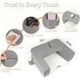 thumbnail image 6 of Reading Pillow for Gaming,Soft Lap Desk Pillow for Laptop,Ultimate Lap Pillow with Cup Holder Pocket,Comfort Laptop Lap Desk for Bed Couch Car (Gray, Large), 6 of 9