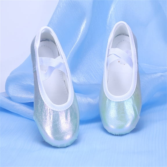 Dance Shoes with Soft Soles, Elastic No-Tie Design for Practice, Simple Body Training Shoes for Dance and Fitness
