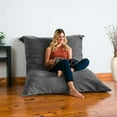 thumbnail image 2 of Jaxx Bean Bags Jaxx Floor Chenille Pillow Bean Bag Lounger Teal, 2 of 5